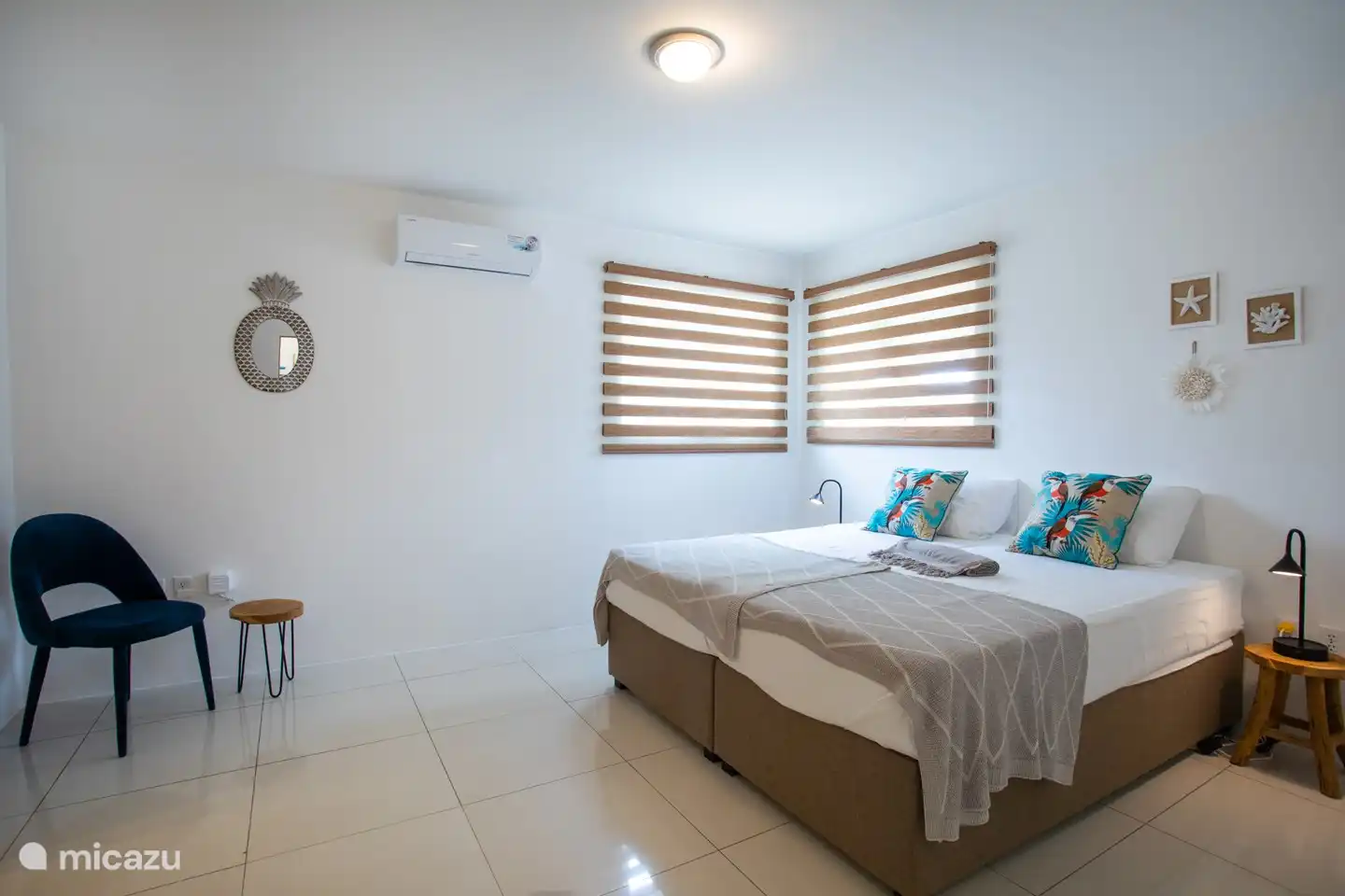 Das 3. Schlafzimmer ist ebenfalls geräumig und verfügt über Stauraum, Klimaanlage und Safe