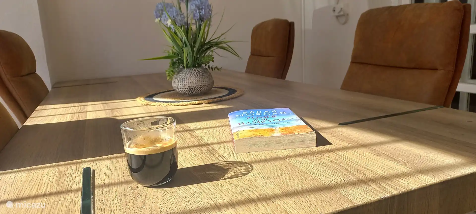 Delicious coffee when you get up. There is no better start to the day.