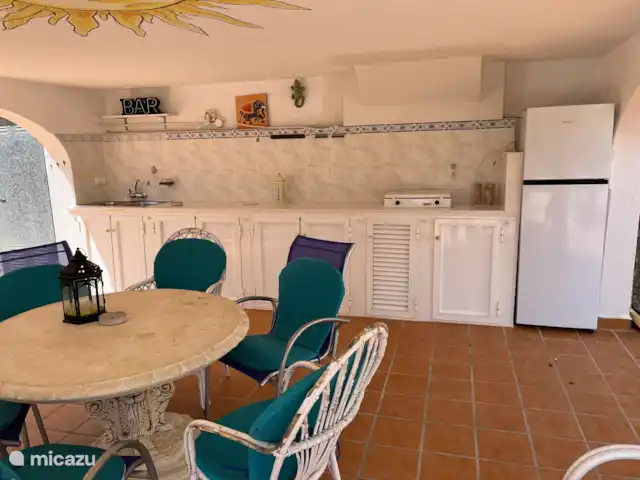 Casa Elefante huren in Spanje, Costa Blanca, Benissa - villa Buitenkeuken met grote koelkast, direct aan het zwembad