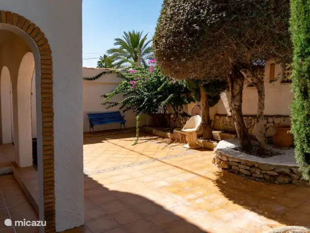 Casa Elefante huren in Spanje, Costa Blanca, Benissa - villa Terras voor de ingang op het westen