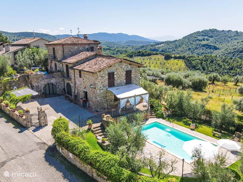 Casa vacacional Italia, Umbría, Castelleone Villa Todi - casa con piscina privada