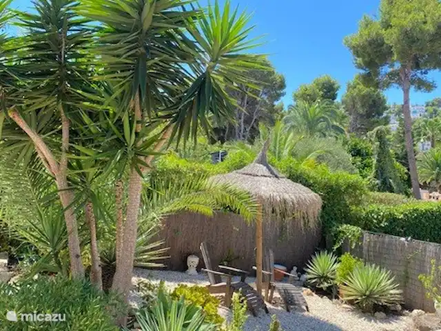 Casa Vista Lejana en España, Costa Blanca, Jávea - villa Rincón de relajación en el jardín.
