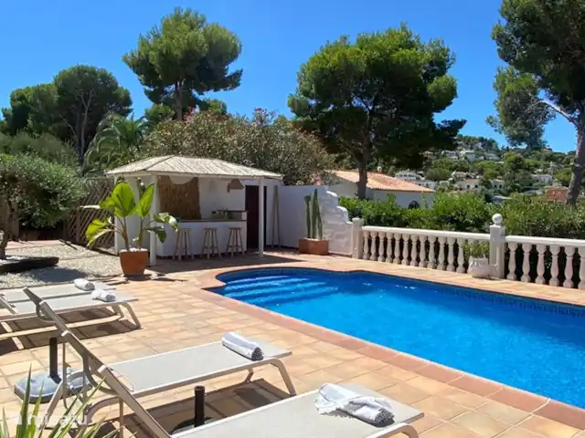 Casa Vista Lejana en España, Costa Blanca, Jávea - villa piscina 10x5 con bar piscina