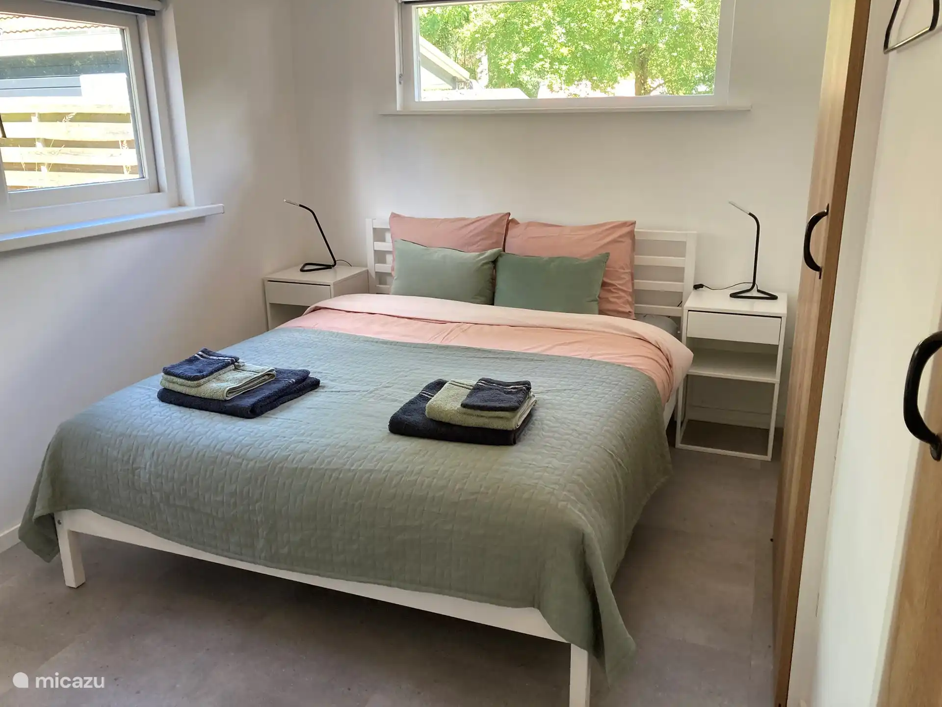 Bedroom with a double bed