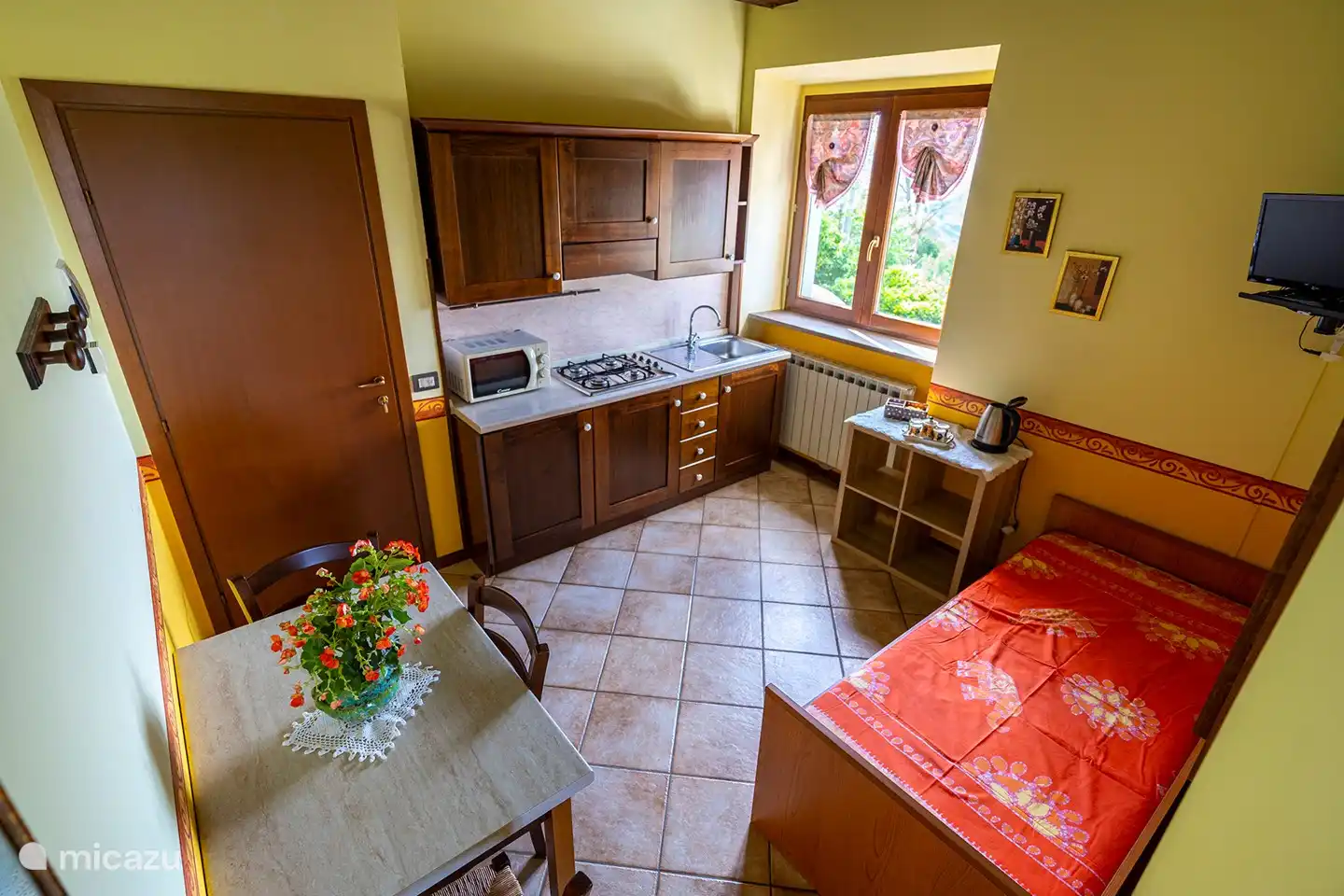 Living room with sofa bed