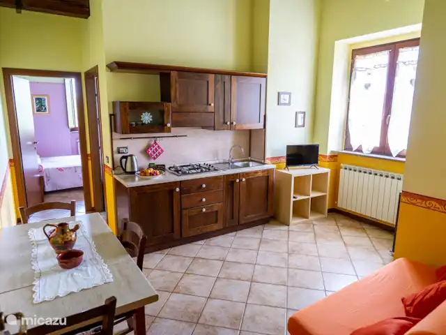 gîte / cottage huren in Italië, Marche, Cessapalombo – Appartement Nespolo Cucina