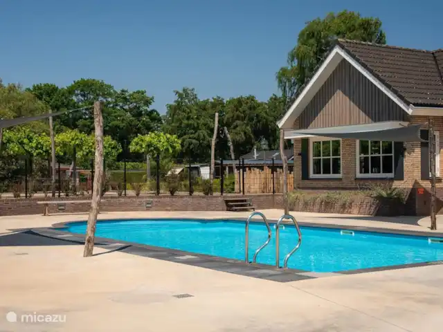 Joli chalet l'IJsvogel Veluwe | Pays-Bas, Gueldre, Voorthuizen - chalet Domaine récréatif De IJsvogel avec piscine extérieure