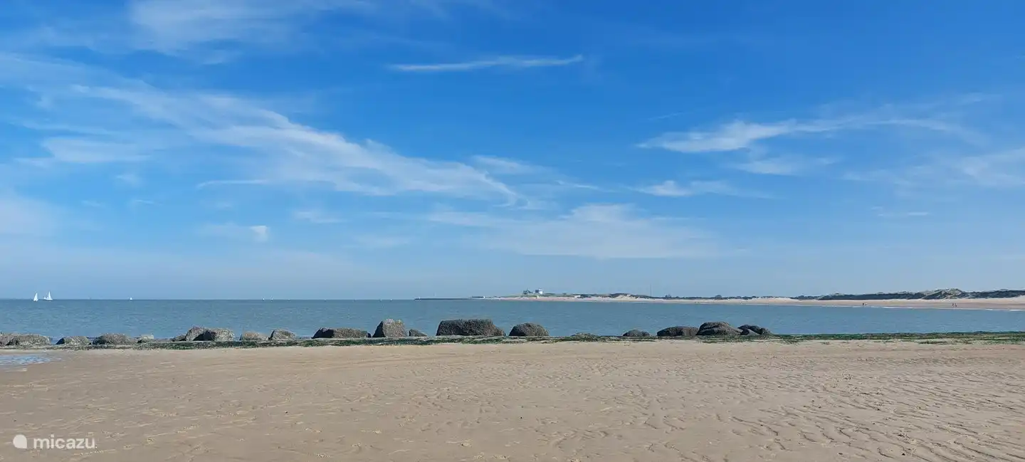 Plage de la réserve naturelle Het Zwin. A marée basse, vous pouvez marcher jusqu'à Catzand (Pays-Bas).