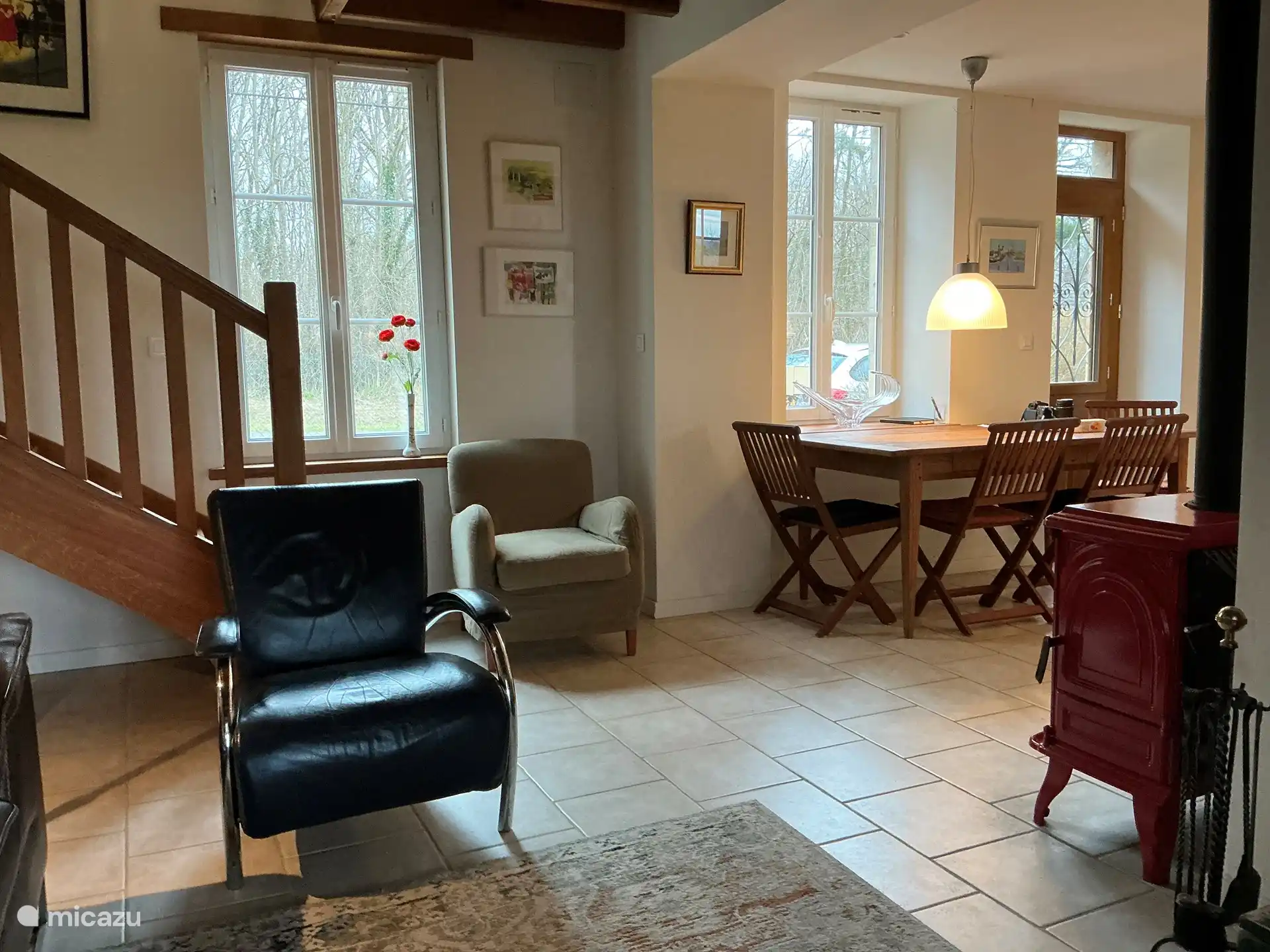 Wohnzimmer, Treppe nach oben