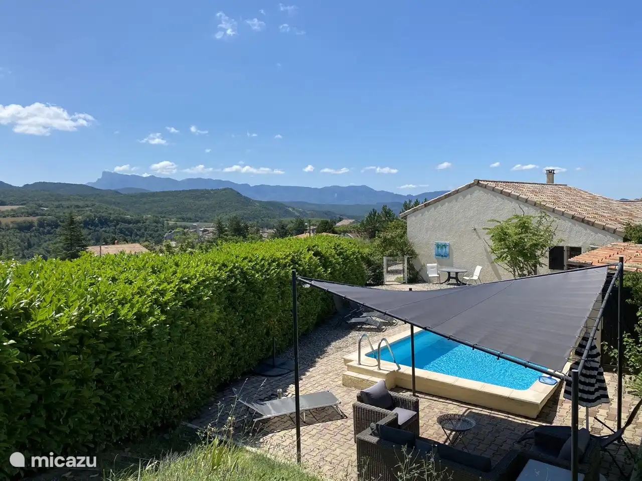 Adults only, France, Drôme, Beaufort-sur-Gervanne, holiday house 'Le Veyou' heated swimming pool and air conditioning