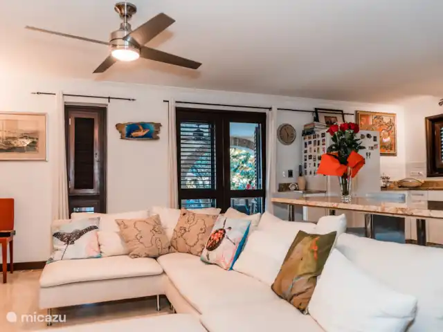 Oceanfront Home en Bonaire, Bonaire, Sabadeco - villa Sala de estar