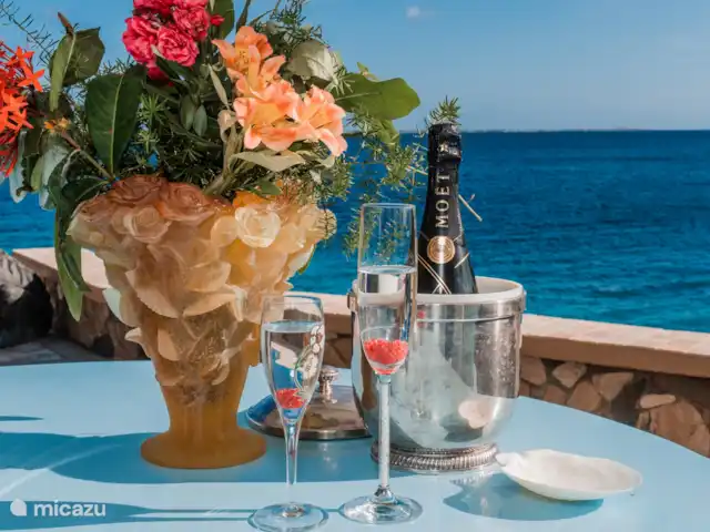 Oceanfront Home en Bonaire, Bonaire, Sabadeco - villa Cena con esta fantástica vista.