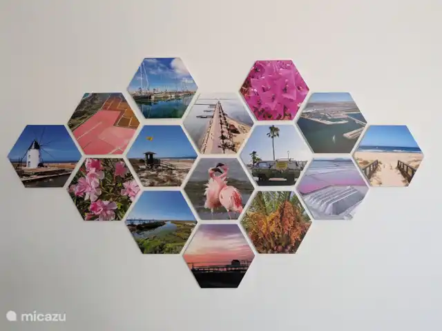 Casa Zinzi en España, Murcia, San Pedro del Pinatar - penthouse Decoración de paredes en el segundo dormitorio.