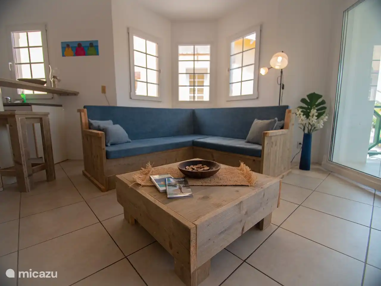 De heerlijke living.