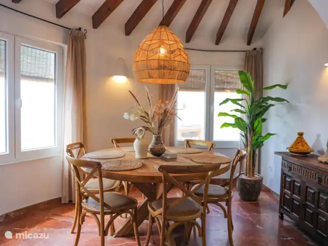 Villa El Postre | Espagne, Costa Blanca, Moraira - villa Profitez du petit-déjeuner, du déjeuner et du dîner à la table à manger