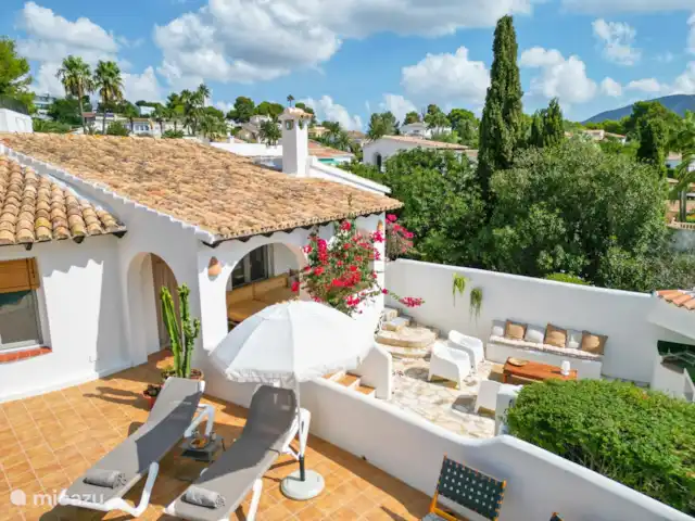 Villa El Postre | Espagne, Costa Blanca, Moraira - villa Transats confortables avec parasol