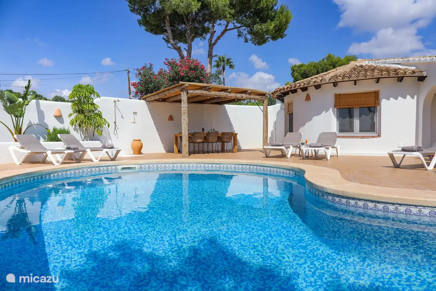 The private swimming pool