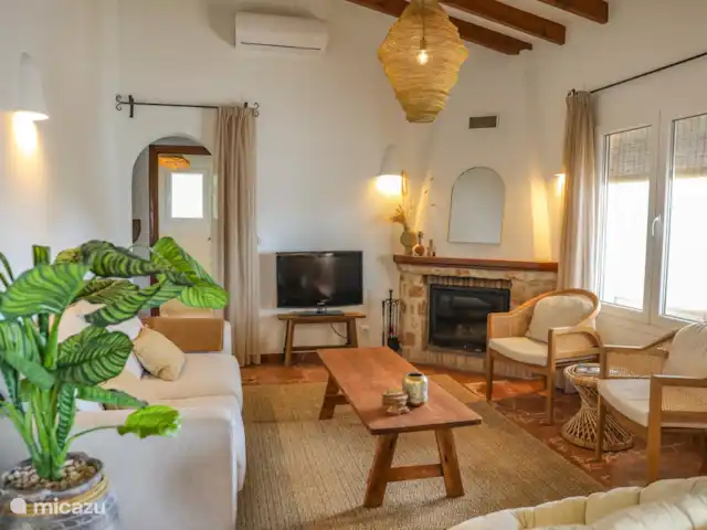Villa El Postre | Espagne, Costa Blanca, Moraira - villa Salon avec poêle à bois