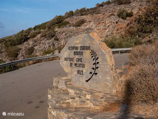 de beroemde caves van Milatos