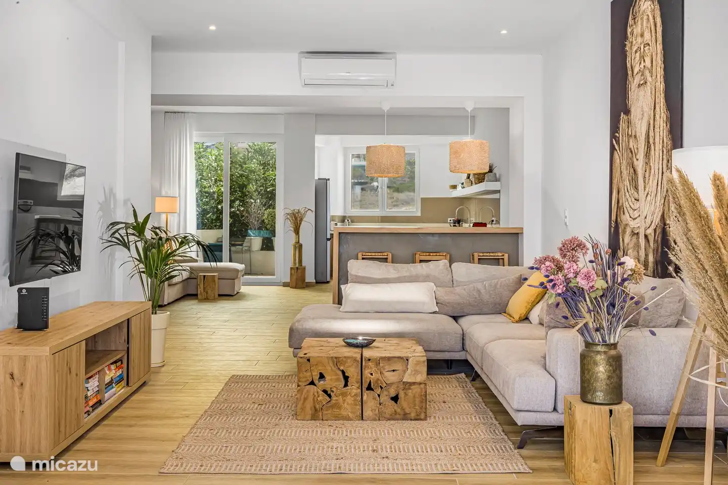 Onze woonkamer en keuken