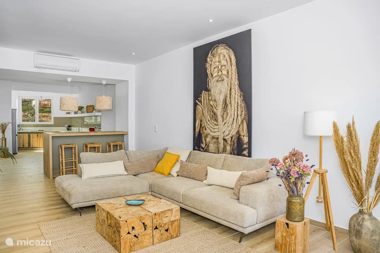 Een van onze lounge banken in de woonkamer