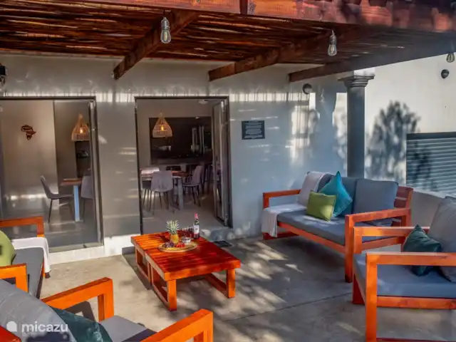 Jackals Dream | Afrique du Sud, Mpumalanga, Marloth Park - maison de vacances Patio et portes-fenêtres