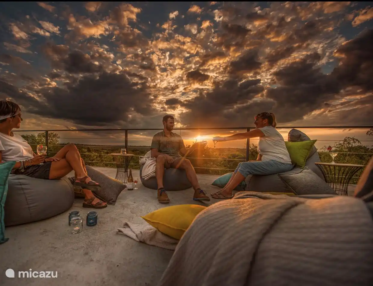 Genießen Sie die Dachterrasse