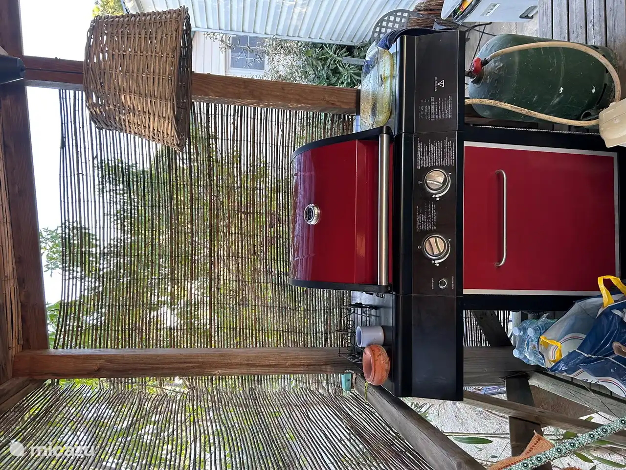 Grill auf der Veranda 