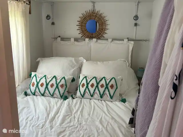 stacaravan huren in Frankrijk, Côte d´Azur, Ramatuelle – Beach House Kon Tiki St. Tropez Slaapkamer
