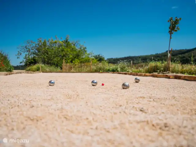 Mas de Toulair - Luxe in de Provence huren in Frankrijk, Gard, Salazac - villa Petanque voor zomerwedstrijden