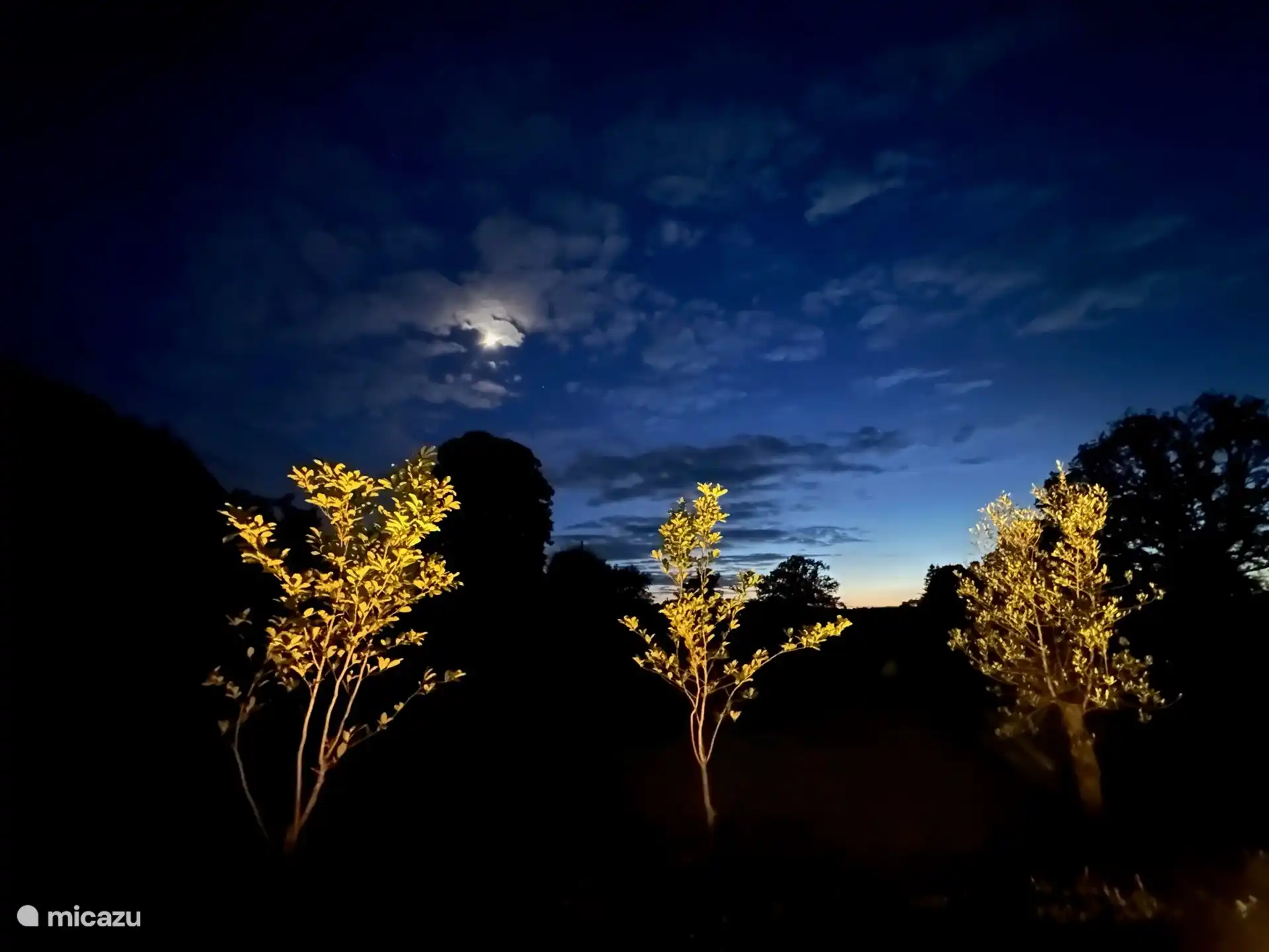 nachts auf der Terrasse