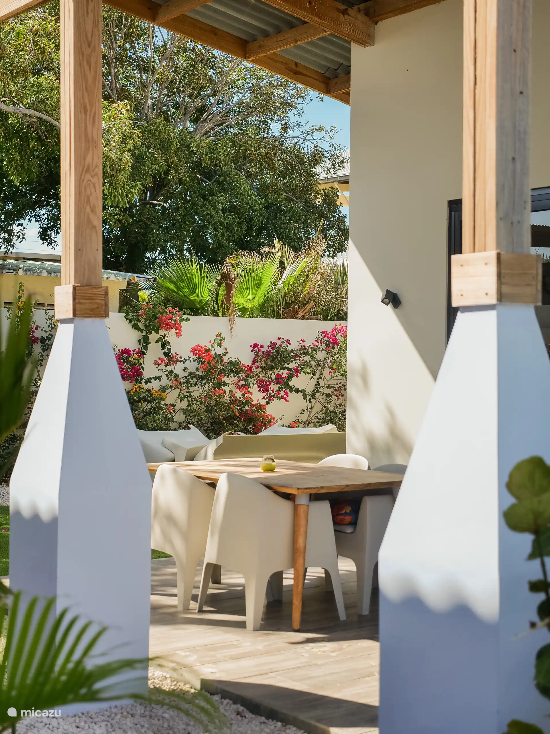 Essbereich im Freien.