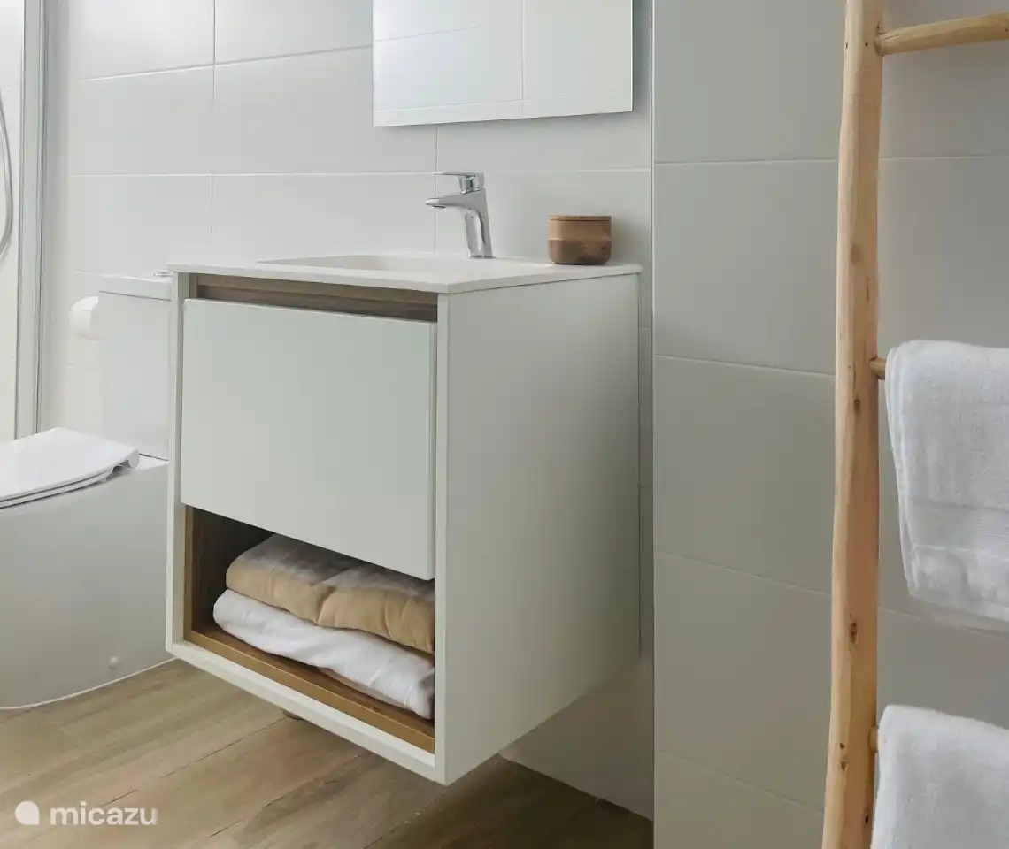 Bathroom 1 with walk-in shower.