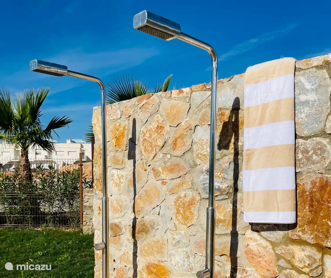 Two outdoor showers