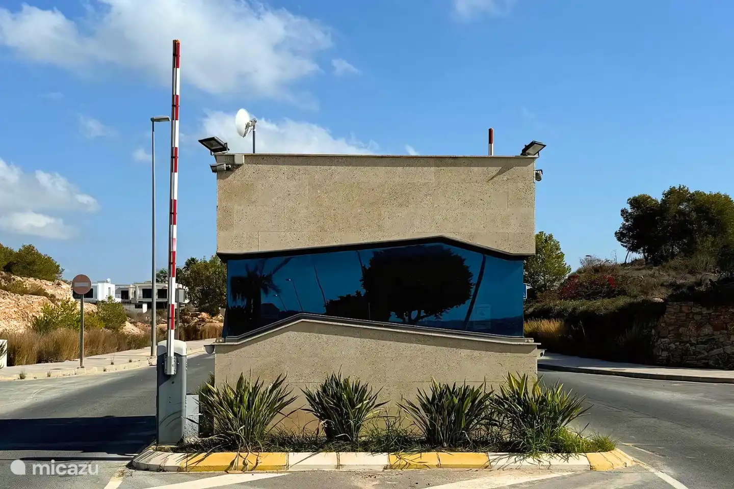 Barriers at the entrance