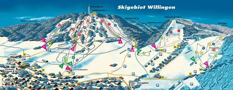 ski slope map Willingen