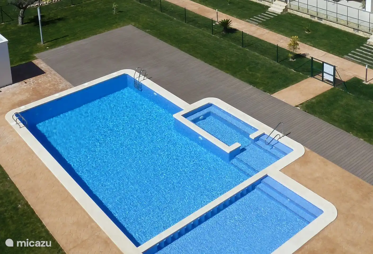 one of the three swimming pools in the complex