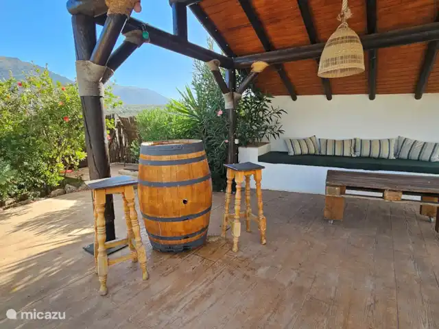 Villa Lolo huren in Spanje, Andalusië, Loja - villa Knusse zitgedeelte in de tuin