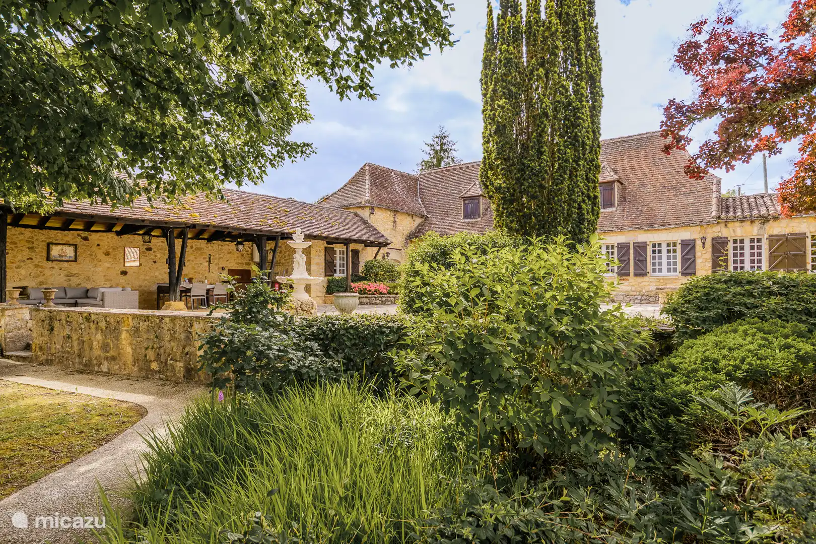 La casa con gran porche