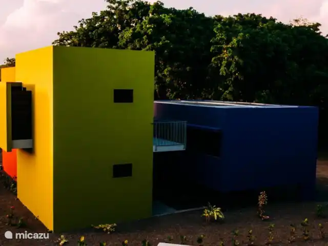 Villa Mellow piscine Eco resort | Curaçao, Curaçao-Centre, Boca St. Michiel - villa L'extérieur coloré de la villa.
