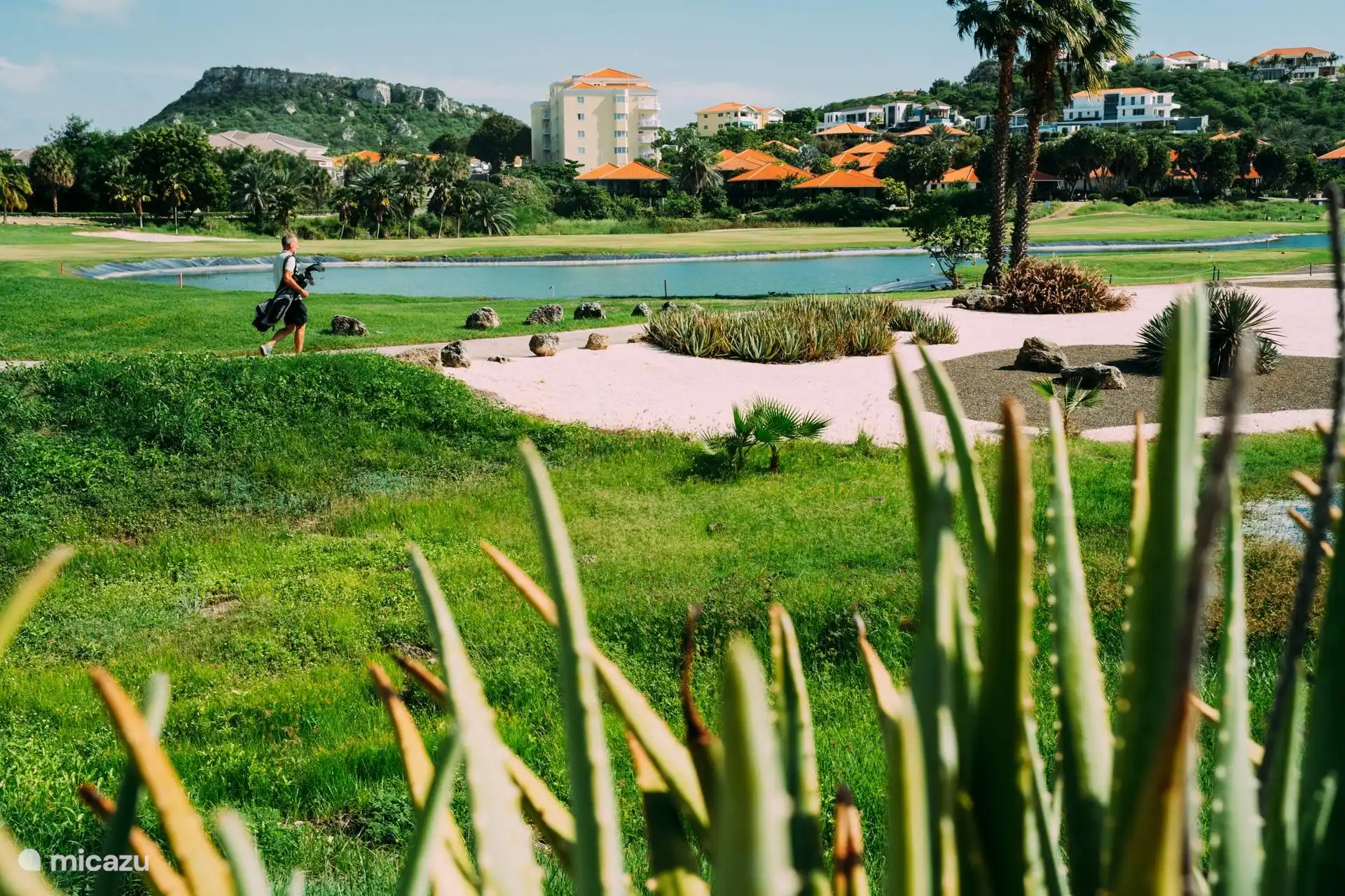 Der Golfplatz Blue Bay liegt gleich um die Ecke vom Bohémi Resort. Mit dem Auto ist man in 5 Minuten dort.