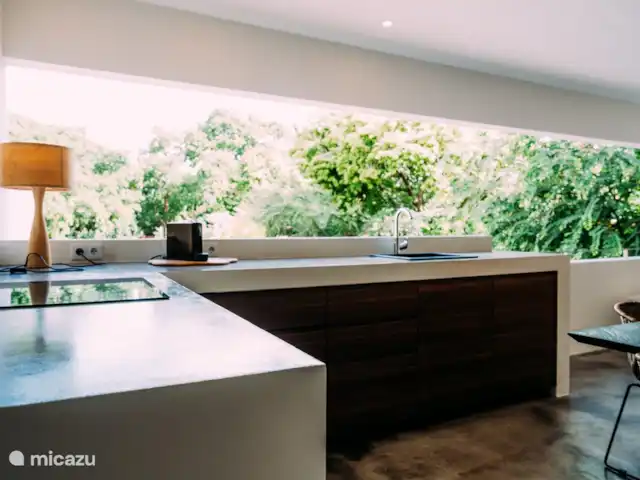 Villa Ruby piscina privada Eco resort en Curazao, Curazao Centro, Boca St. Michiel - villa Una estupenda cocina con todos los electrodomésticos, con vistas al entorno natural.