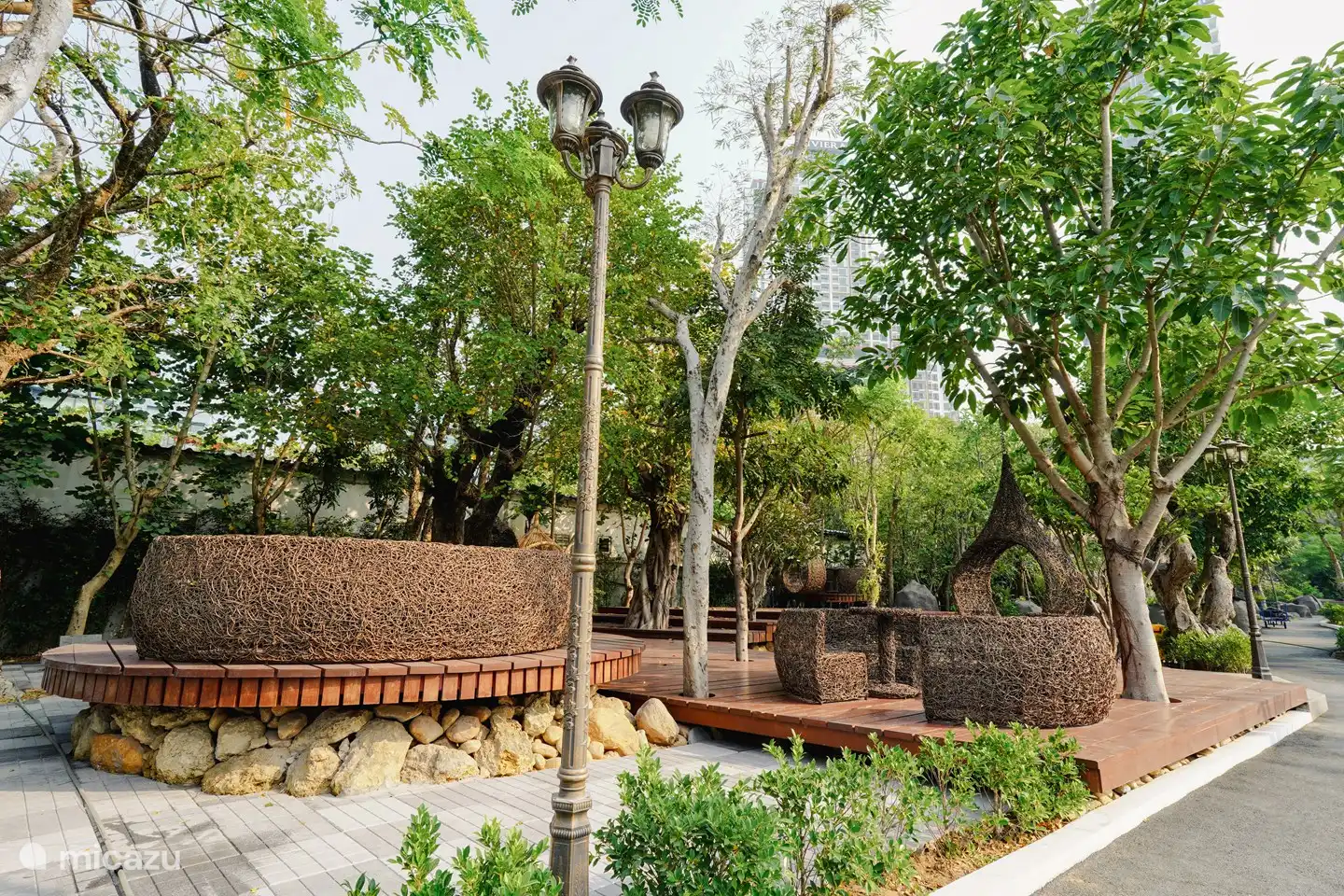 Apartamento con piscina privada Jomtien Beach Pattaya jardín