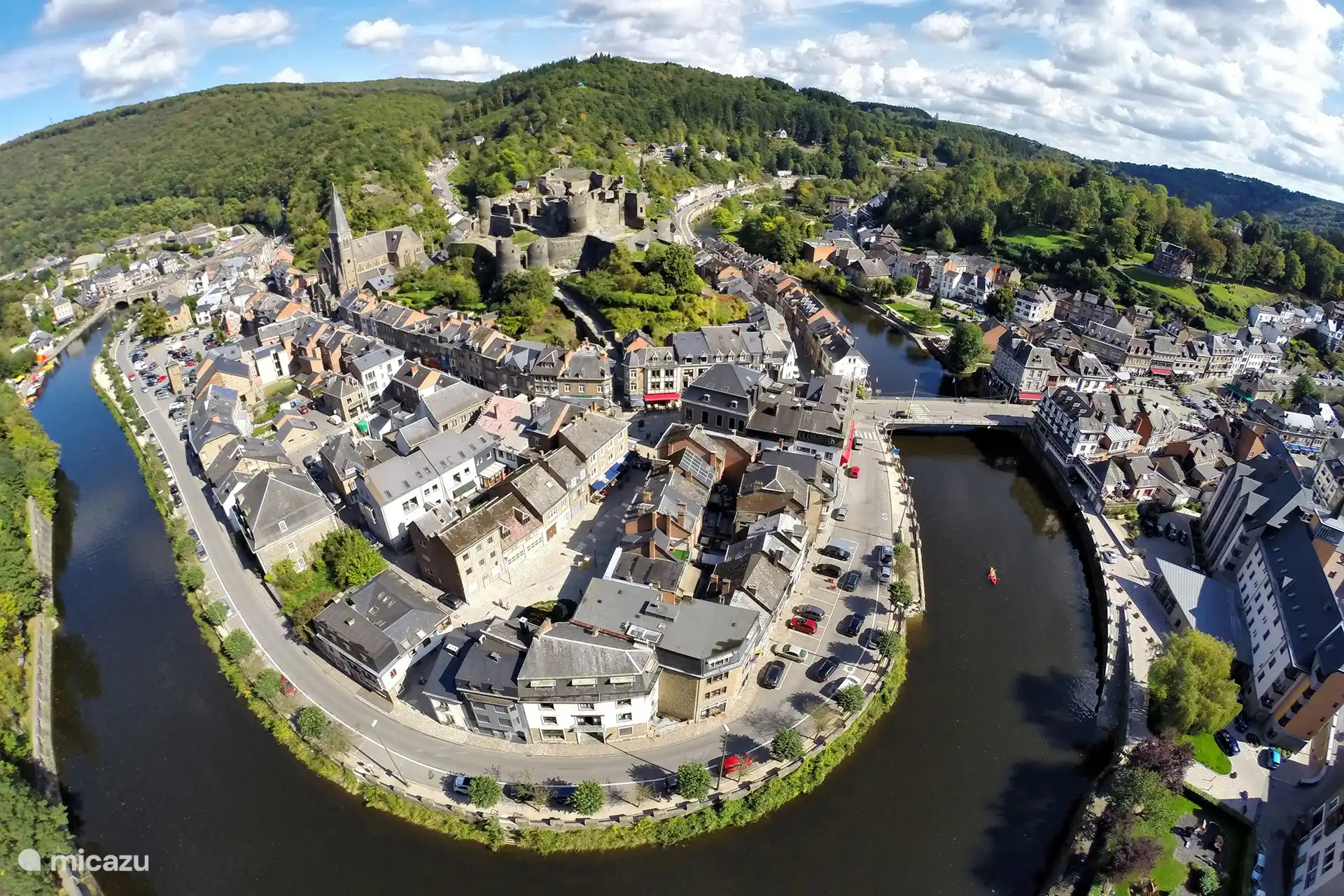 Vue aérienne de La Roche-en-Ardenne