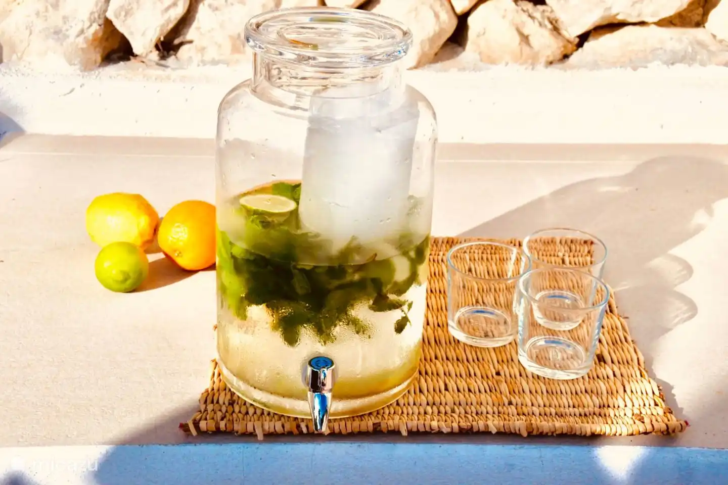 Das Haus ist mit schönen Gläsern für einen tollen Urlaub ausgestattet