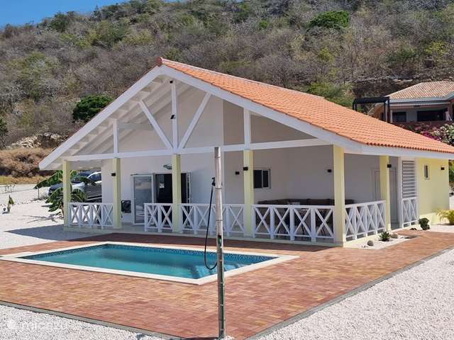 Vakantiehuis Curaçao, Banda Abou (west), Fontein - villa Villa Awa Blou met zeezicht.*NIEUW*
