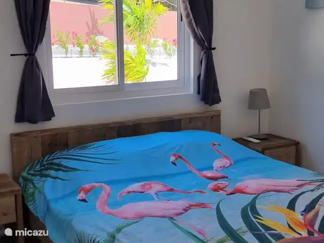 Villa Awa Blou vue mer/au vent | Curaçao, Banda Abou (ouest), Fontein - villa La chambre 2 dispose également de la climatisation, d’un ventilateur et d’une armoire.