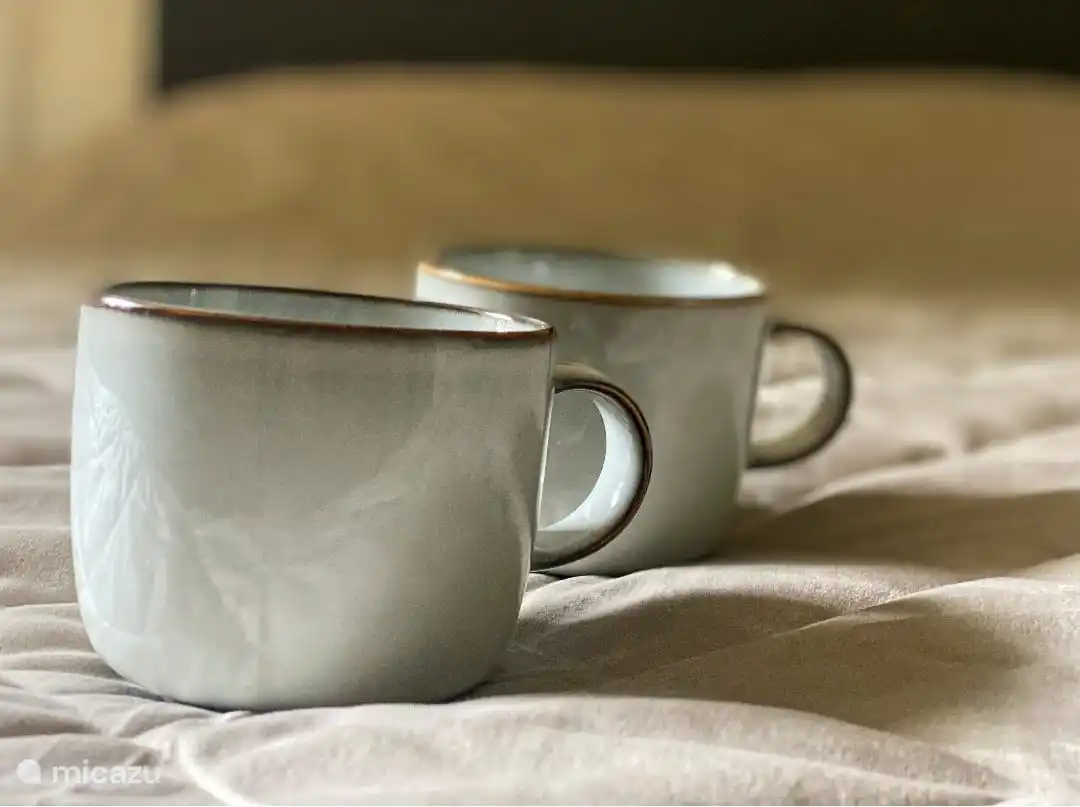 Kaffee- und Teezubereitungsmöglichkeiten im Zimmer.