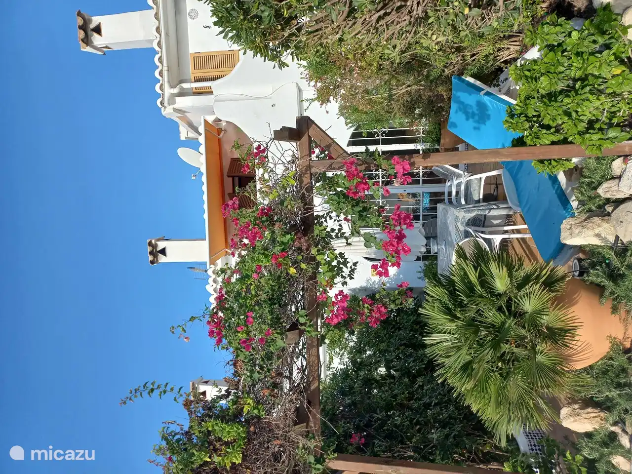 Vorderansicht des Ferienhauses.