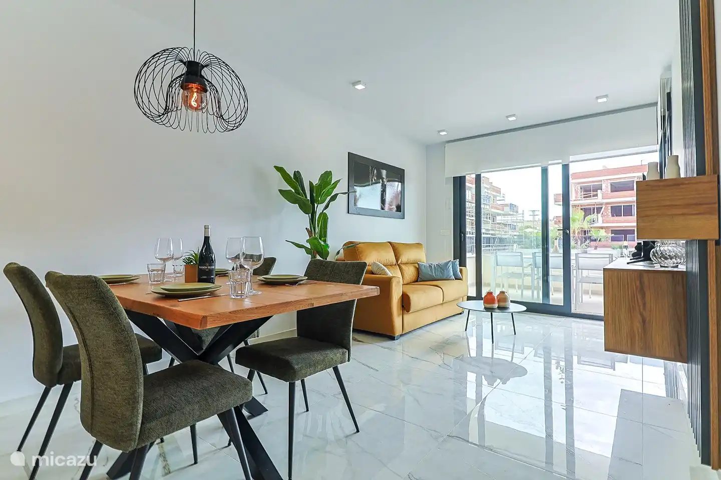 Woonkamer met slaapbank